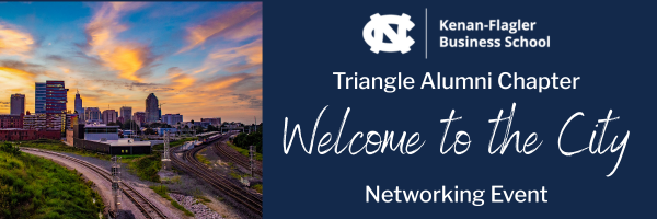 KFBS Triangle Alumni Chapter Welcome to the City with skyline image
