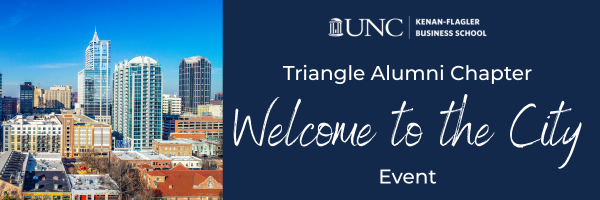 KFBS Triangle Alumni Chapter Welcome to the City with Raleigh skyline image
