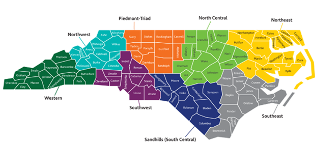 Recruitment Ambassador Region Map