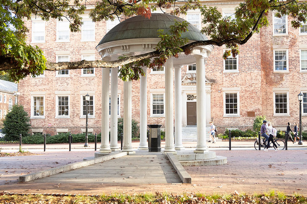 The Old Well in summer at UNC-Chapel Hill